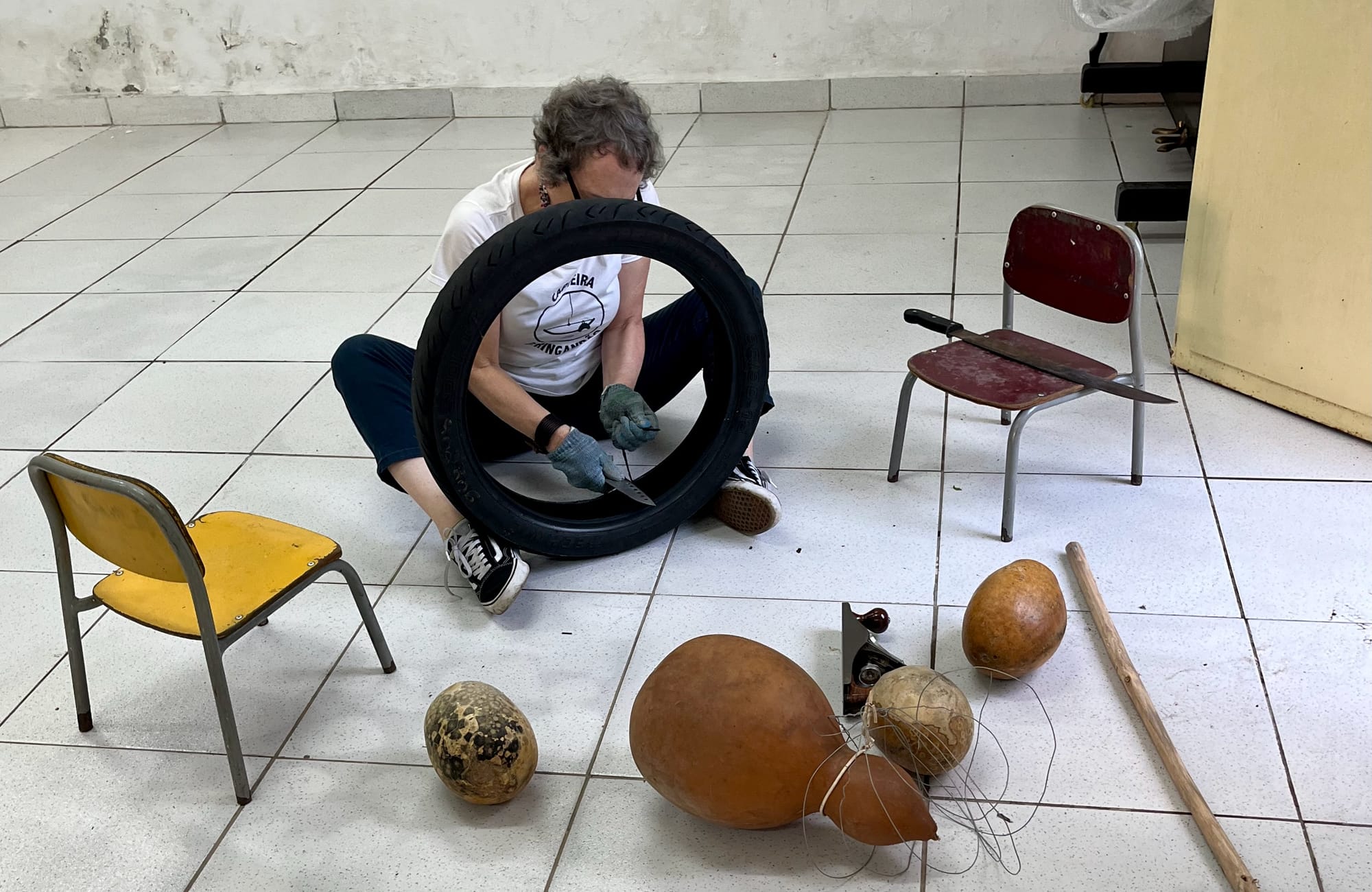 Skinning a Tire—or, a Rite of Passage, Capoeira Angola Style—and, the Opposite of Destruction is Creation